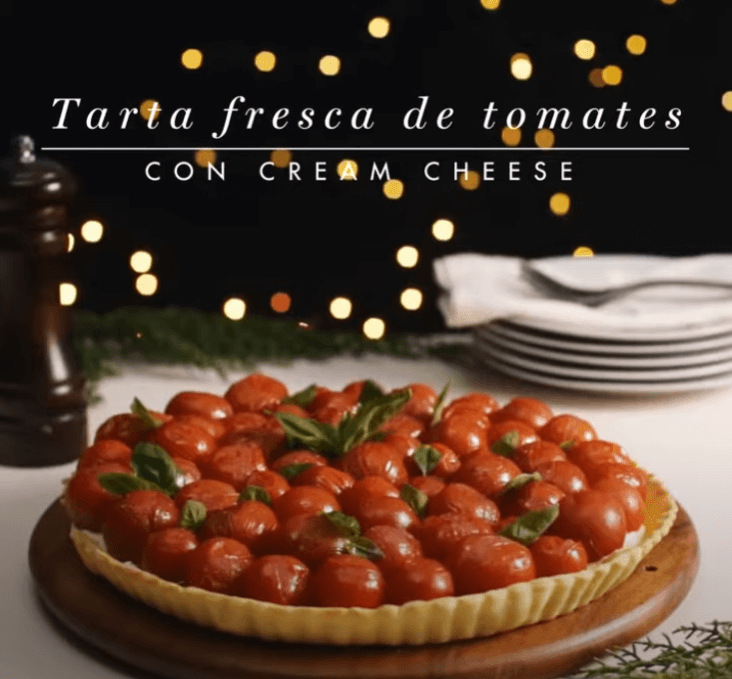 Tarta fresca de tomates