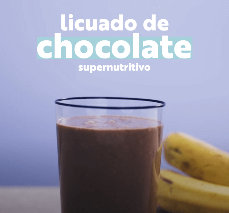 Licuado de chocolate supernutritivo